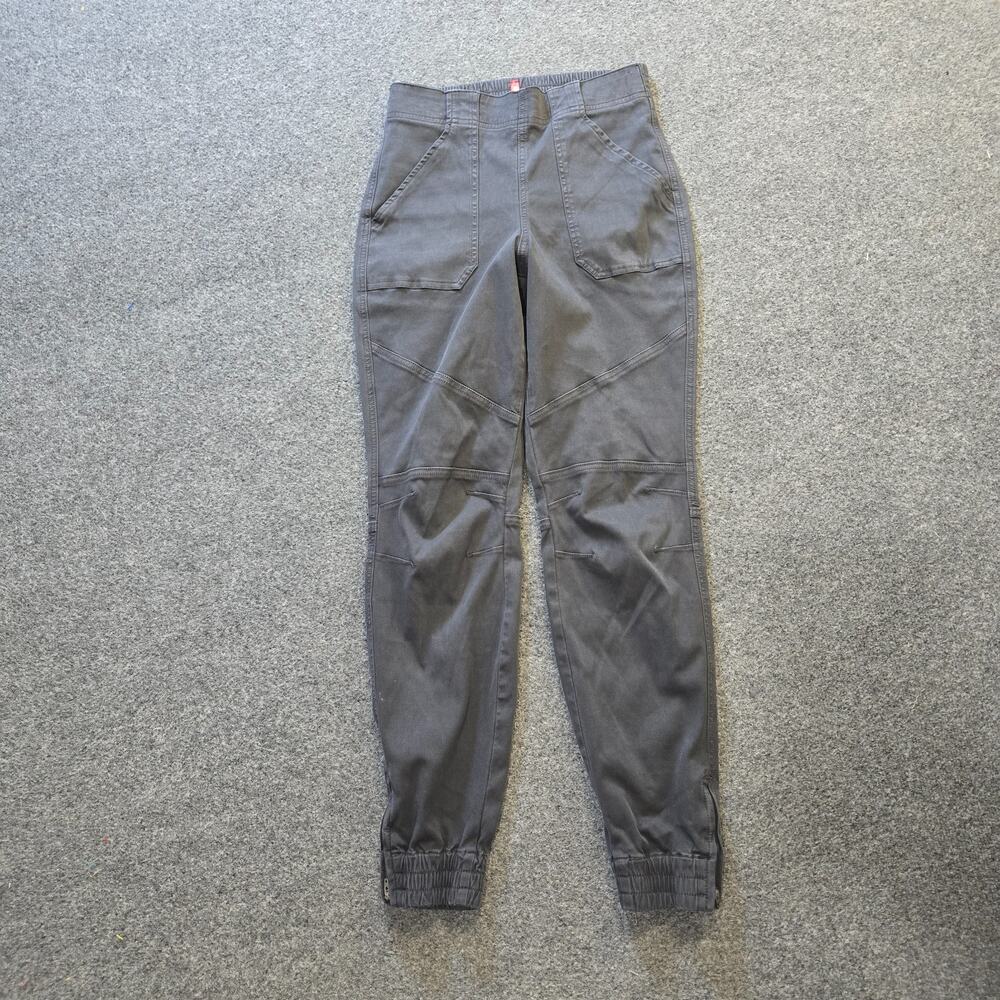 Spanx Pants Womens Size Small Gray Joggers Zipper Leg Fitted Capsule Casual